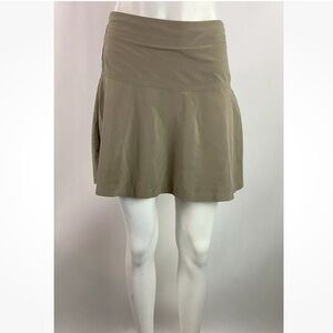 Athleta Sz 0 Everyday Skort Tan Recycled Polyester Spandex Flare Style